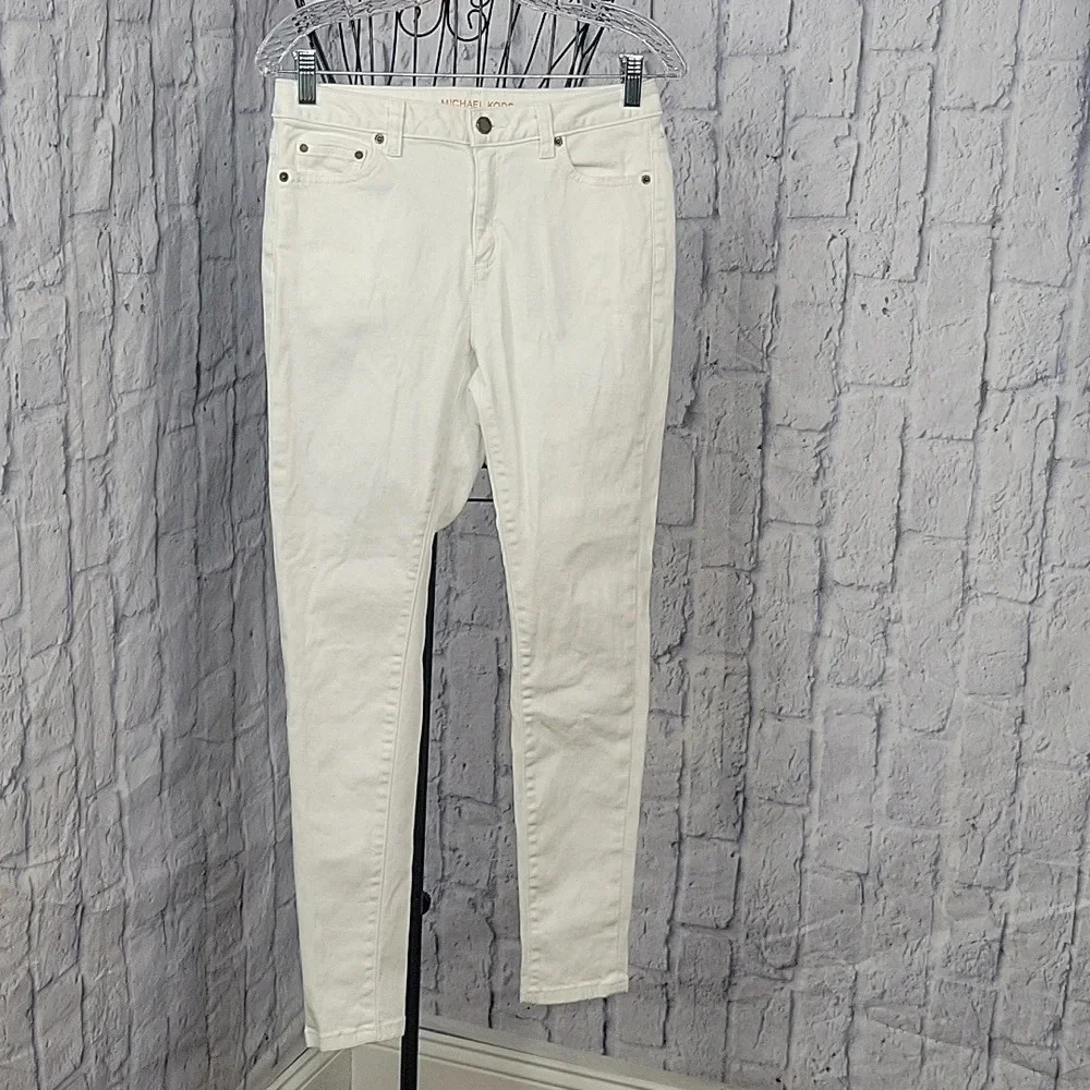 MICHAEL KORS White Selma Skinny Women's‎ Jeans 6 Petite